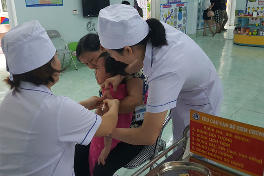 Tiêm bổ sung vắc xin Sởi - Rubella cho trẻ 1-5 tuổi Tiêm bổ sung vắc xin Sởi - Rubella cho trẻ 1-5 tuổi