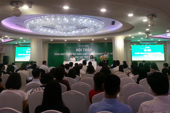 Bộ Tài chính tổ chức Hội thảo Đóng góp ý kiến đối với dự thảo Luật Chứng khoán (sửa đổi)