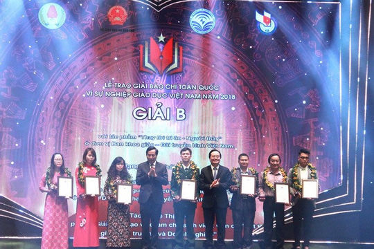 43 tác phẩm đạt giải thưởng báo chí "vì sự nghiệp giáo dục Việt Nam" năm 2018