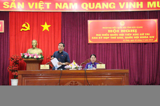 Phó Tổng Kiểm toán Nhà nước Đặng Thế Vinh tiếp xúc cử tri sau Kỳ họp thứ 6 Phó Tổng Kiểm toán Nhà nước Đặng Thế Vinh tiếp xúc cử tri sau Kỳ họp thứ 6