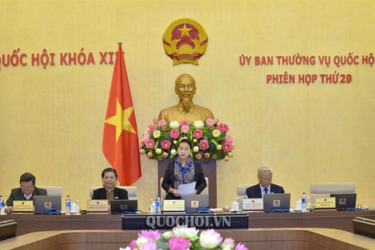 Khai mạc Phiên họp thứ 29 của Ủy ban Thường vụ Quốc hội