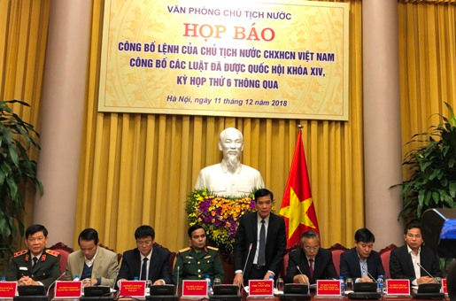 Công bố Lệnh của Chủ tịch nước về 9 Luật mới được thông qua