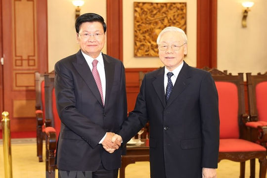 Tổng Bí thư, Chủ tịch nước tiếp Thủ tướng Lào Thongloun Sisoulith