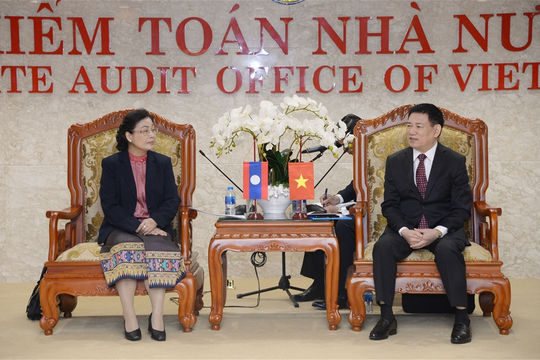 Tổng Kiểm toán Nhà nước Hồ Đức Phớc tiếp Chủ tịch Kiểm toán Nhà nước Lào