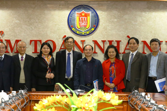 Phó Tổng Kiểm toán Nhà nước Nguyễn Quang Thành làm việc với Hội Kế toán và Kiểm toán Việt Nam