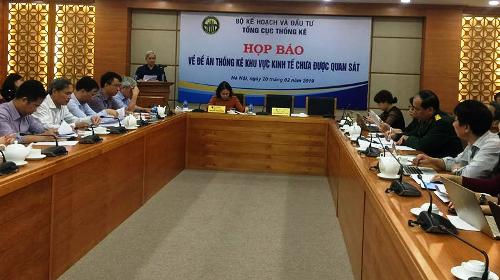 Sẽ chính thức thống kê khu vực kinh tế chưa được quan sát Sẽ chính thức thống kê khu vực kinh tế chưa được quan sát