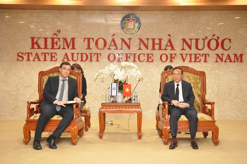 Phó Tổng Kiểm toán Nhà nước Đoàn Xuân Tiên tiếp Đại sứ Israel tại Việt Nam