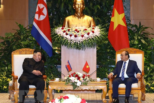 Thủ tướng Nguyễn Xuân Phúc hội kiến Chủ tịch Triều Tiên Kim Jong-un