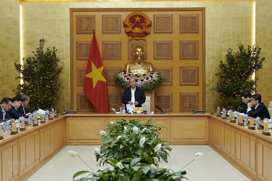 Thủ tướng Nguyễn Xuân Phúc làm việc với các chuyên gia, nhà khoa học