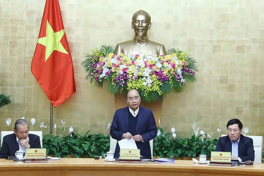 Thủ tướng chủ trì phiên họp của Chính phủ chuyên đề xây dựng pháp luật