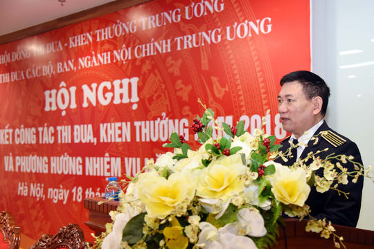 Khối thi đua các Bộ, ban, ngành Nội chính Trung ương tổng kết công tác thi đua, khen thưởng năm 2018