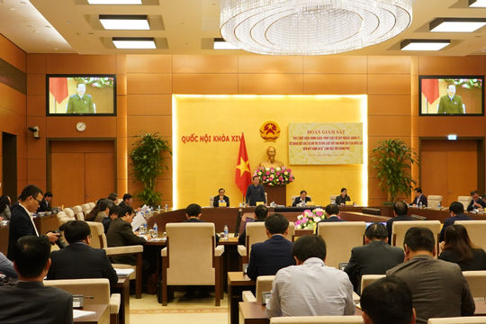 Đoàn giám sát về đất đai đô thị làm việc với Chính phủ