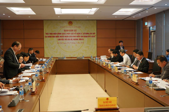 Đoàn giám sát của Ủy ban Thường vụ Quốc hội làm việc với Bảo hiểm xã hội Việt Nam