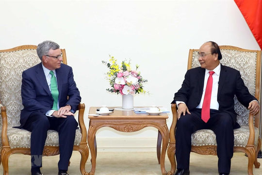 Thủ tướng Nguyễn Xuân Phúc tiếp Tổng Giám đốc điều hành Tập đoàn VISA