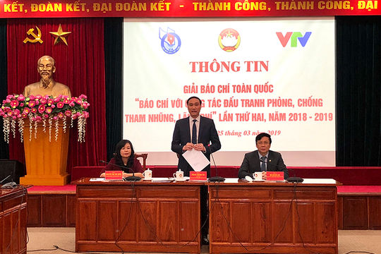 Phát động Giải báo chí toàn quốc lần thứ hai về công tác phòng, chống tham nhũng