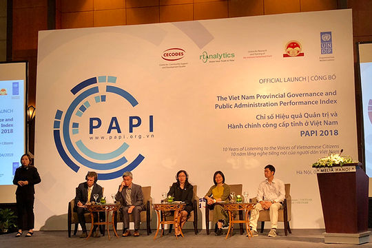 Chỉ số PAPI năm 2018: Tham nhũng giảm, chất lượng dịch vụ công cần cải thiện