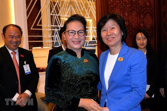 Chủ tịch Quốc hội tiếp Phó Ủy viên trưởng Nhân đại Trung Quốc
