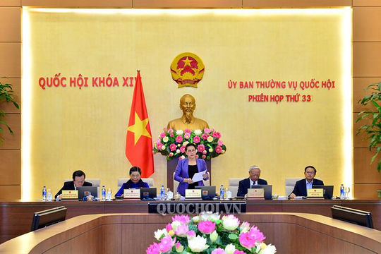 Khai mạc Phiên họp thứ 33 của Ủy ban Thường vụ Quốc hội