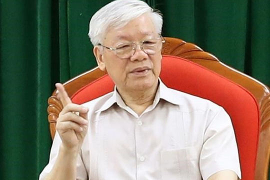 Tổng Bí thư, Chủ tịch nước Nguyễn Phú Trọng chủ trì họp lãnh đạo