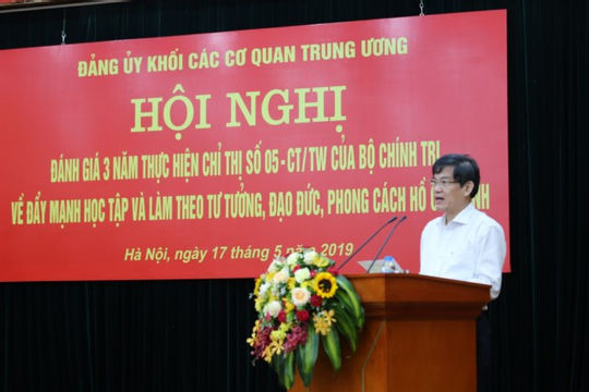 Hội nghị đánh giá 3 năm thực hiện Chỉ thị số 05-CT/TW của Bộ Chính trị Hội nghị đánh giá 3 năm thực hiện Chỉ thị số 05-CT/TW của Bộ Chính trị