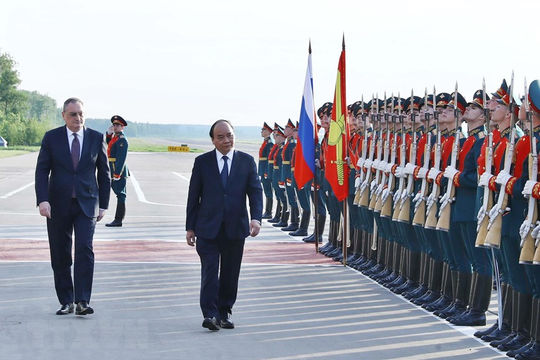Hình ảnh Thủ tướng kết thúc chuyến thăm chính thức Liên bang Nga