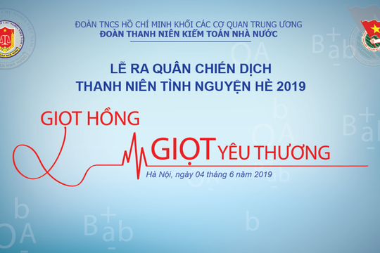 Tiến tới Ngày hội hiến máu tình nguyện 2019