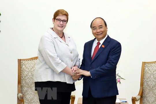 Thủ tướng Nguyễn Xuân Phúc tiếp Bộ trưởng Ngoại giao Australia