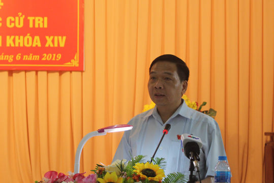 Phó Tổng Kiểm toán Nhà nước Đặng Thế Vinh tiếp xúc cử tri sau Kỳ họp thứ 7, Quốc hội Khóa XIV