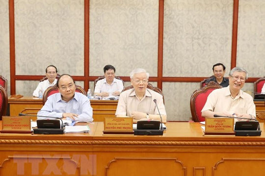 Tổng Bí thư, Chủ tịch nước Nguyễn Phú Trọng chủ trì họp Bộ Chính trị
