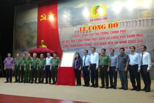 Thủy điện Lai Châu vào Danh mục công trình quan trọng liên quan đến an ninh quốc gia