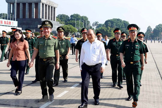 Thủ tướng kiểm tra công tác tu bổ Lăng Chủ tịch Hồ Chí Minh