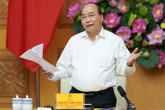 Thủ tướng Nguyễn Xuân Phúc chủ trì cuộc họp Tiểu ban Kinh tế- Xã hội