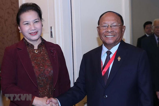 Chủ tịch Quốc hội hội kiến Chủ tịch Quốc hội Vương quốc Campuchia