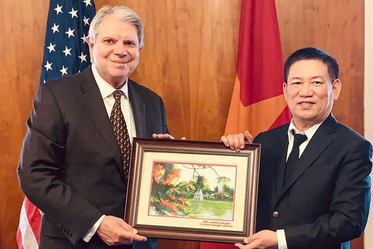 Tổng Kiểm toán Nhà nước Hồ Đức Phớc thăm và làm việc với KTNN Hoa Kỳ