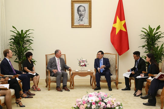Phó Thủ tướng Vương Đình Huệ tiếp Công ty năng lượng Hoa Kỳ Phó Thủ tướng Vương Đình Huệ tiếp Công ty năng lượng Hoa Kỳ