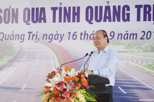 Khởi công tuyến Cam Lộ-La Sơn thuộc Dự án đường bộ cao tốc Bắc-Nam