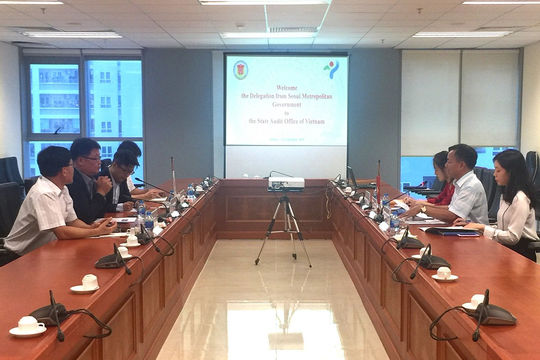 Đoàn chính quyền thành phố Seoul thăm và làm việc tại KTNN