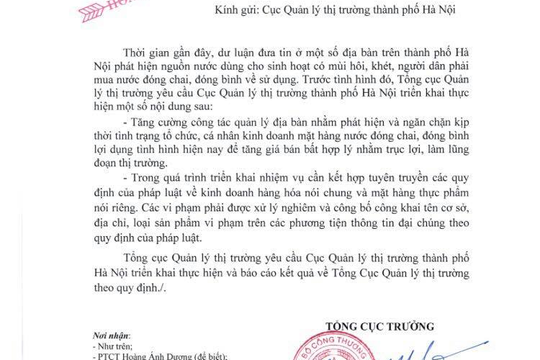 Ngăn chặn việc tăng giá bất hợp lý nước đóng chai, đóng bình