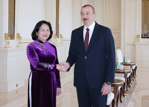 Phó Chủ tịch nước hội kiến Tổng thống Azerbaijan Ilham Aliyev