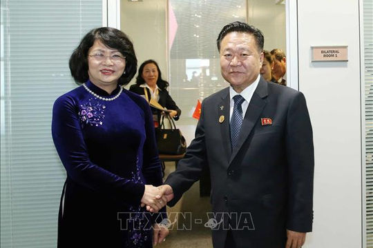 Phó Chủ tịch nước gặp lãnh đạo Venezuela, Triều Tiên và Nghị viện Liên minh Châu Phi