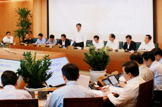 Hà Nội tập trung hoàn thành các chỉ tiêu, nhiệm vụ phát triển kinh tế - xã hội năm 2019 Hà Nội tập trung hoàn thành các chỉ tiêu, nhiệm vụ phát triển kinh tế - xã hội năm 2019