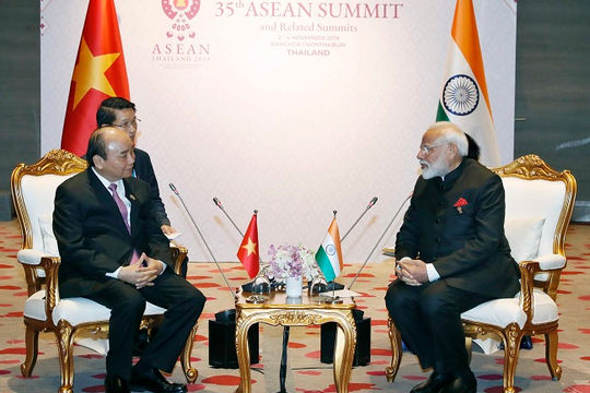 Thủ tướng khẳng định ủng hộ chính sách 'Hành động Hướng Đông' của Ấn Độ