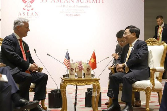 Phó Thủ tướng Phạm Bình Minh tiếp Cố vấn an ninh quốc gia Mỹ