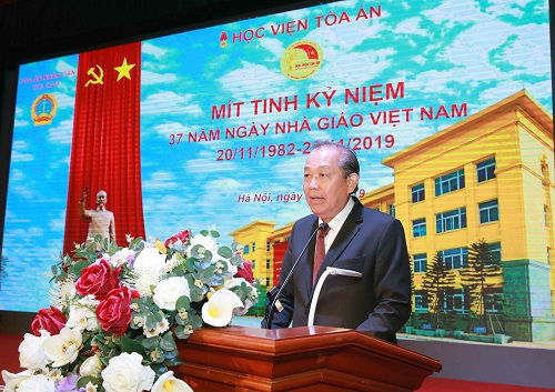 Học viện Tòa án phải trở thành cơ sở đào tạo, nghiên cứu KH có chất lượng, uy tín