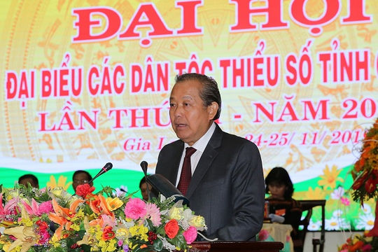 Phó Thủ tướng Thường trực dự Đại hội các dân tộc thiểu số tỉnh Gia Lai