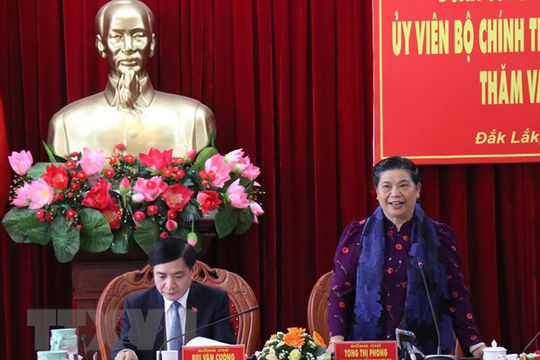 Phó Chủ tịch Thường trực Quốc hội làm việc với Tỉnh ủy Đắk Lắk