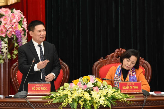 Đoàn kiểm tra của Ban chỉ đạo Trung ương về phòng chống tham nhũng làm việc tại Ninh Bình