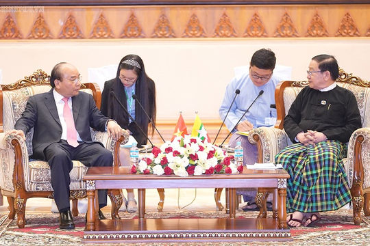 Chủ tịch Quốc hội Myanmar mong muốn Việt Nam chia sẻ kinh nghiệm phát triển kinh tế