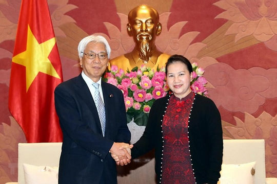 Chủ tịch Quốc hội tiếp Phó Chủ tịch Thượng viện Nhật Bản