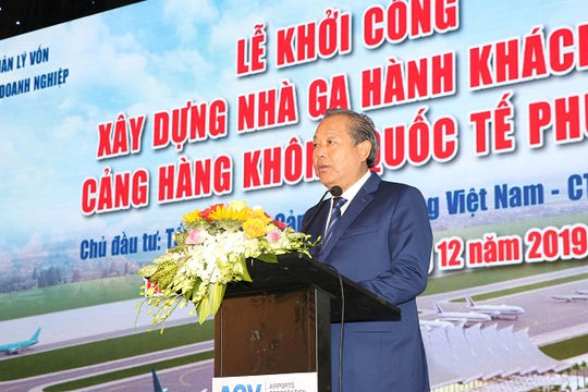 Phó Thủ tướng Thường trực dự khởi công mở rộng sân bay quốc tế Phú Bài